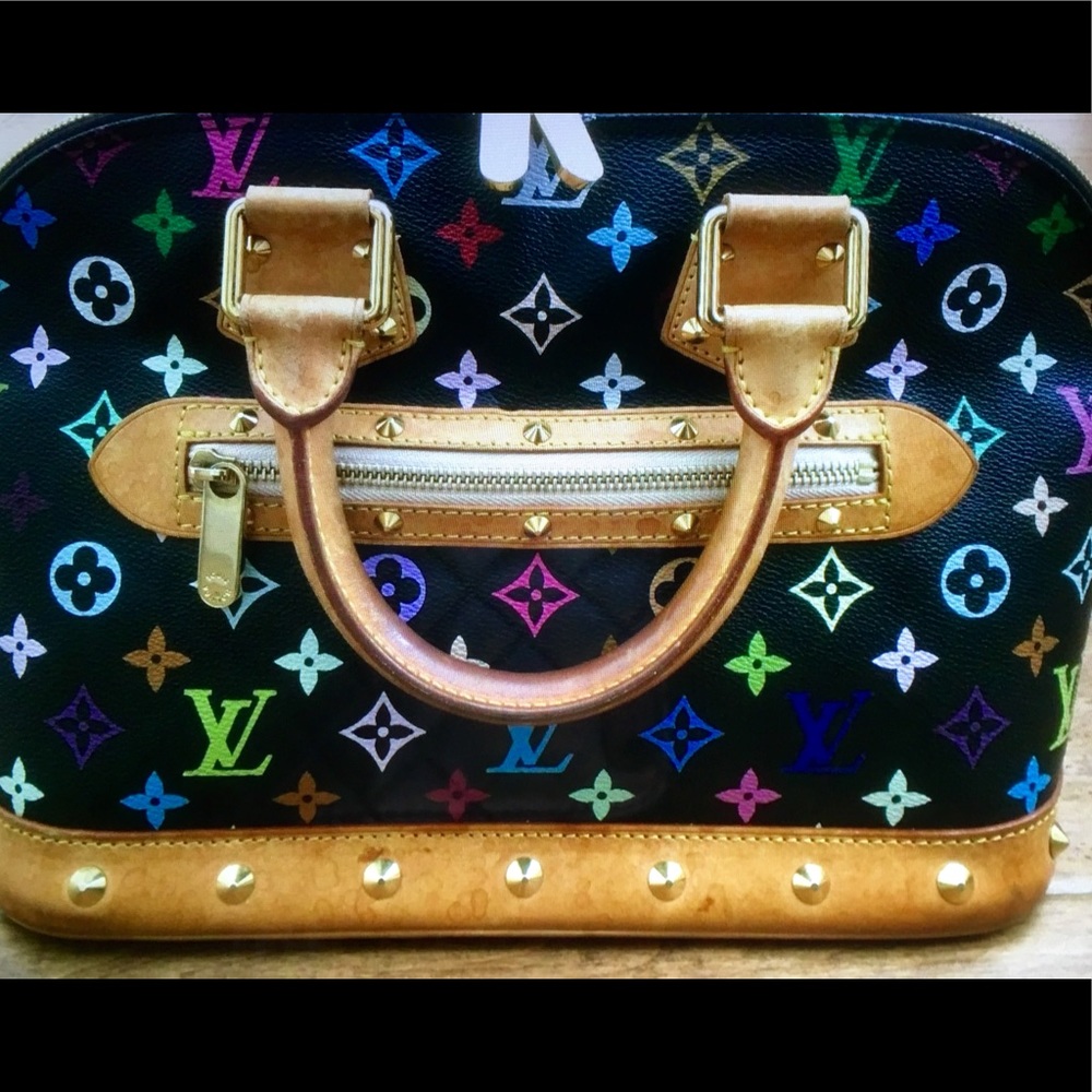 (Sold on EBay) Louis Vuitton Alma monogram multicolor handbag